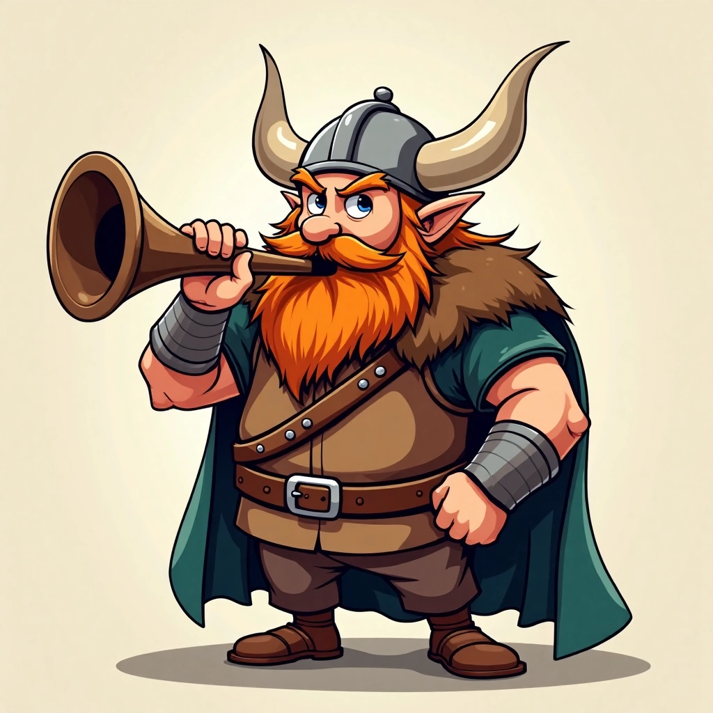 Viking Warrior with Horn